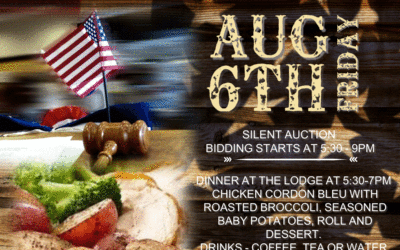 Dinner on Friday August 6th, 2021 at 5:30–9PM