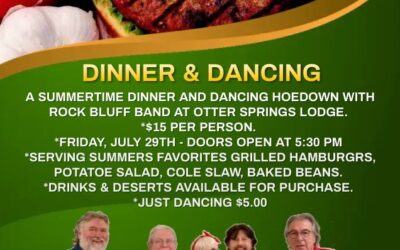 DINNER  AND DANCING HOEDOWN WITH ROCK BLUFF BAND